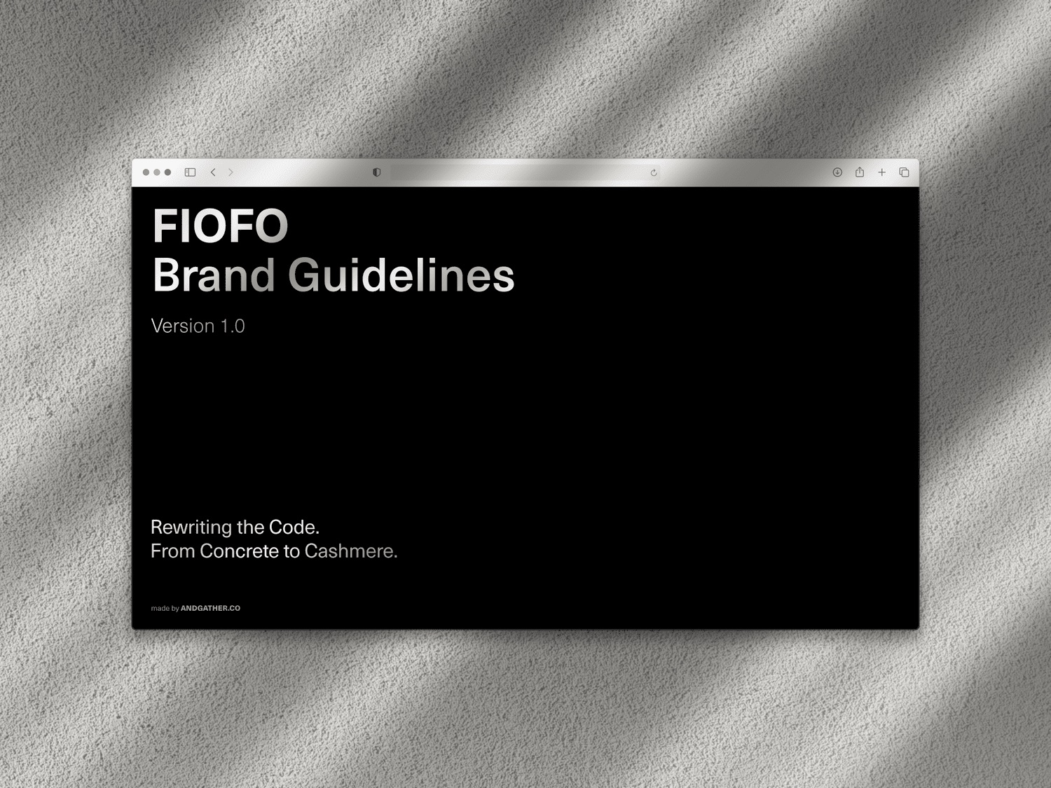 Brand guidelines built outward from a single fixed logo. Visual language, color, typography, tone of voice, application rules. The system that held the world together.